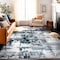 World Rug Gallery Modern Abstract Reflections Area Rug 5' X 7' Blue 935BLUE5X7 - alternate 9